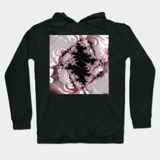 White and pinkish fractal Hoodie